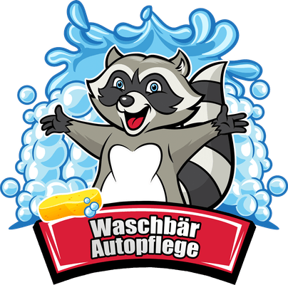 Waschbär Autopflege